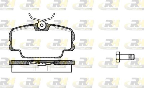 Roadhouse 2145.00 - Kit pastiglie freno, Freno a disco autozon.pro