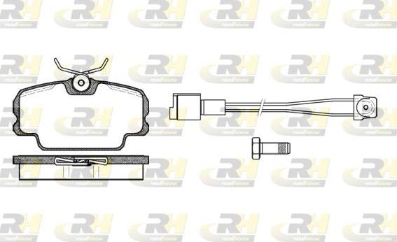 Roadhouse 2145.11 - Kit pastiglie freno, Freno a disco autozon.pro