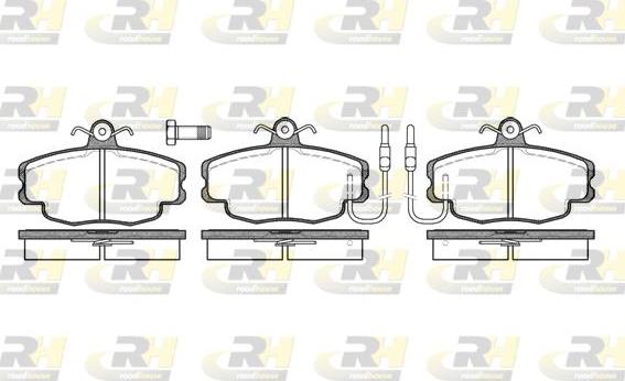 Roadhouse 2141.02 - Kit pastiglie freno, Freno a disco autozon.pro