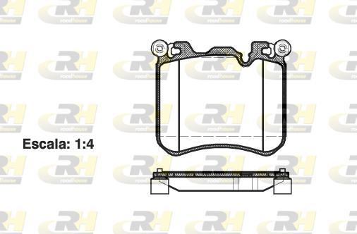 Roadhouse 21413.00 - Kit pastiglie freno, Freno a disco autozon.pro