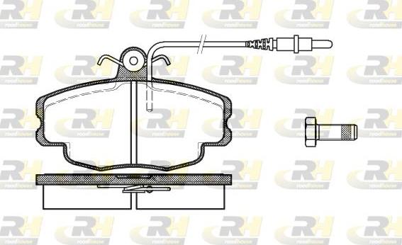 Roadhouse 2141.24 - Kit pastiglie freno, Freno a disco autozon.pro