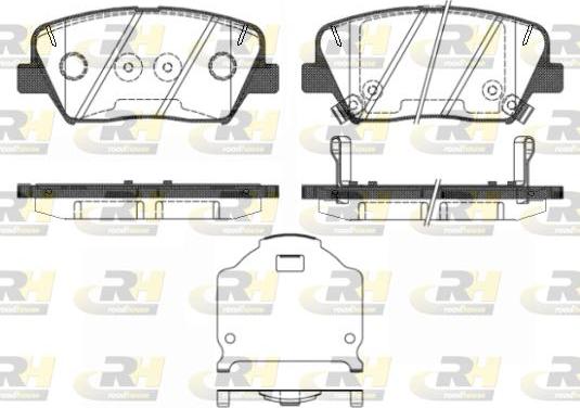 Roadhouse 21412.02 - Kit pastiglie freno, Freno a disco autozon.pro