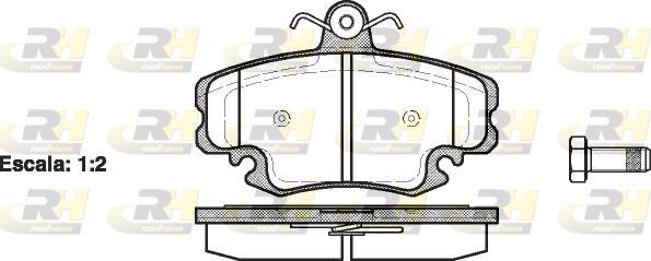 Roadhouse 2141.20 - Kit pastiglie freno, Freno a disco autozon.pro