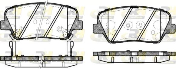 Roadhouse 21412.12 - Kit pastiglie freno, Freno a disco autozon.pro