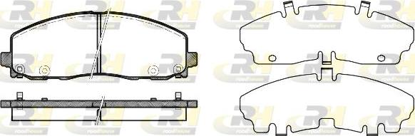 Roadhouse 21484.04 - Kit pastiglie freno, Freno a disco autozon.pro