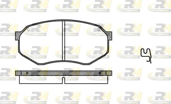 Roadhouse 2148.14 - Kit pastiglie freno, Freno a disco autozon.pro