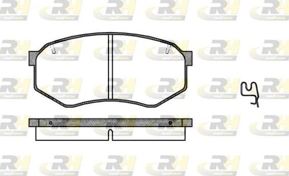 Roadhouse 2148.34 - Kit pastiglie freno, Freno a disco autozon.pro