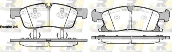 Roadhouse 21430.02 - Kit pastiglie freno, Freno a disco autozon.pro