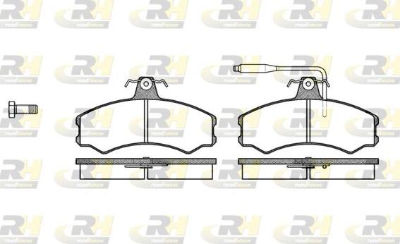 Roadhouse 2143.02 - Kit pastiglie freno, Freno a disco autozon.pro