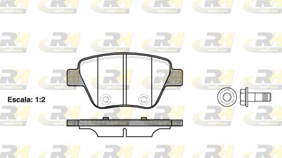 Roadhouse 21420.00 - Kit pastiglie freno, Freno a disco autozon.pro