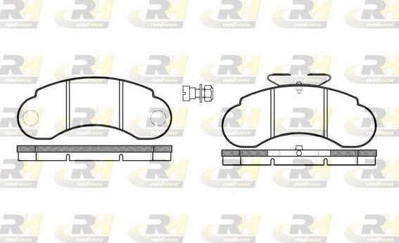 Roadhouse 2142.20 - Kit pastiglie freno, Freno a disco autozon.pro