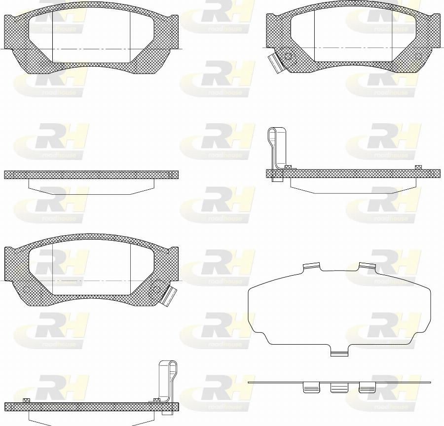 Roadhouse 2147.42 - Kit pastiglie freno, Freno a disco autozon.pro