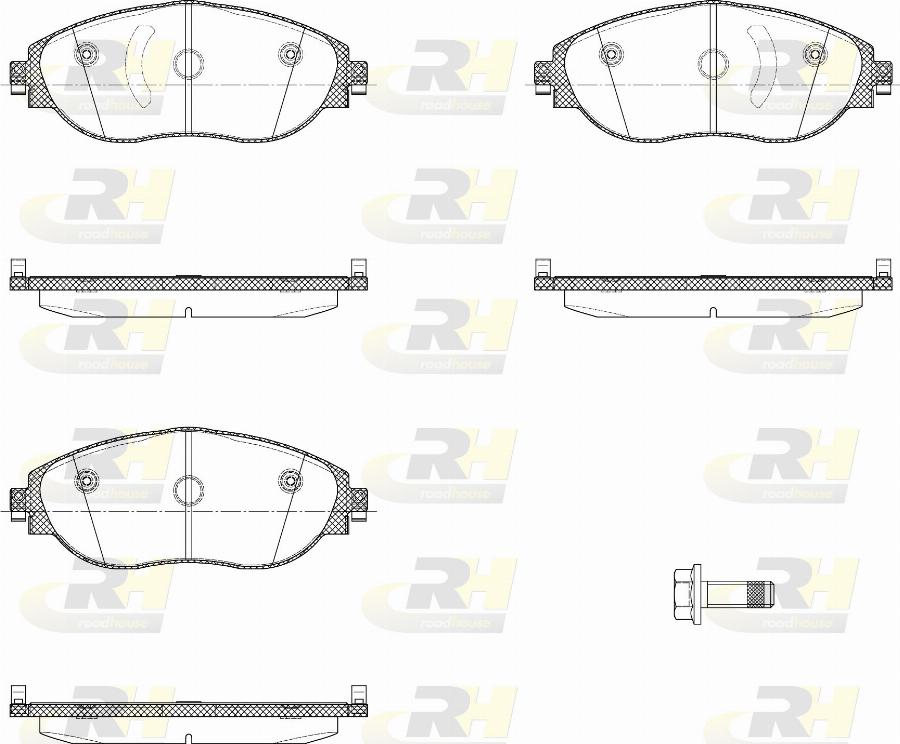 Roadhouse 21470.85 - Kit pastiglie freno, Freno a disco autozon.pro