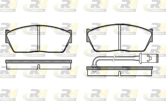 Roadhouse 2147.11 - Kit pastiglie freno, Freno a disco autozon.pro