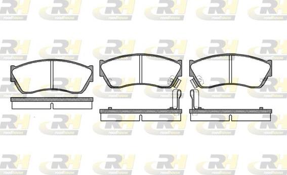 Roadhouse 2147.22 - Kit pastiglie freno, Freno a disco autozon.pro