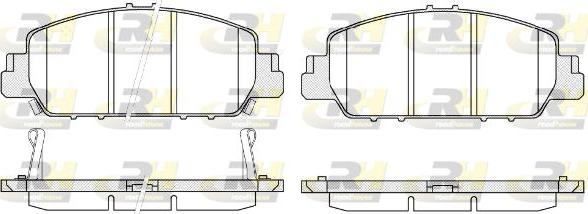 Roadhouse 21548.02 - Kit pastiglie freno, Freno a disco autozon.pro