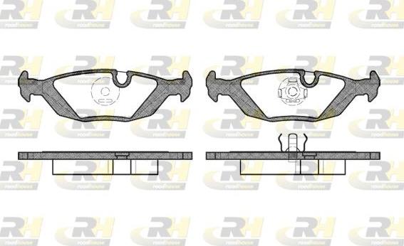 Roadhouse 2155.00 - Kit pastiglie freno, Freno a disco autozon.pro