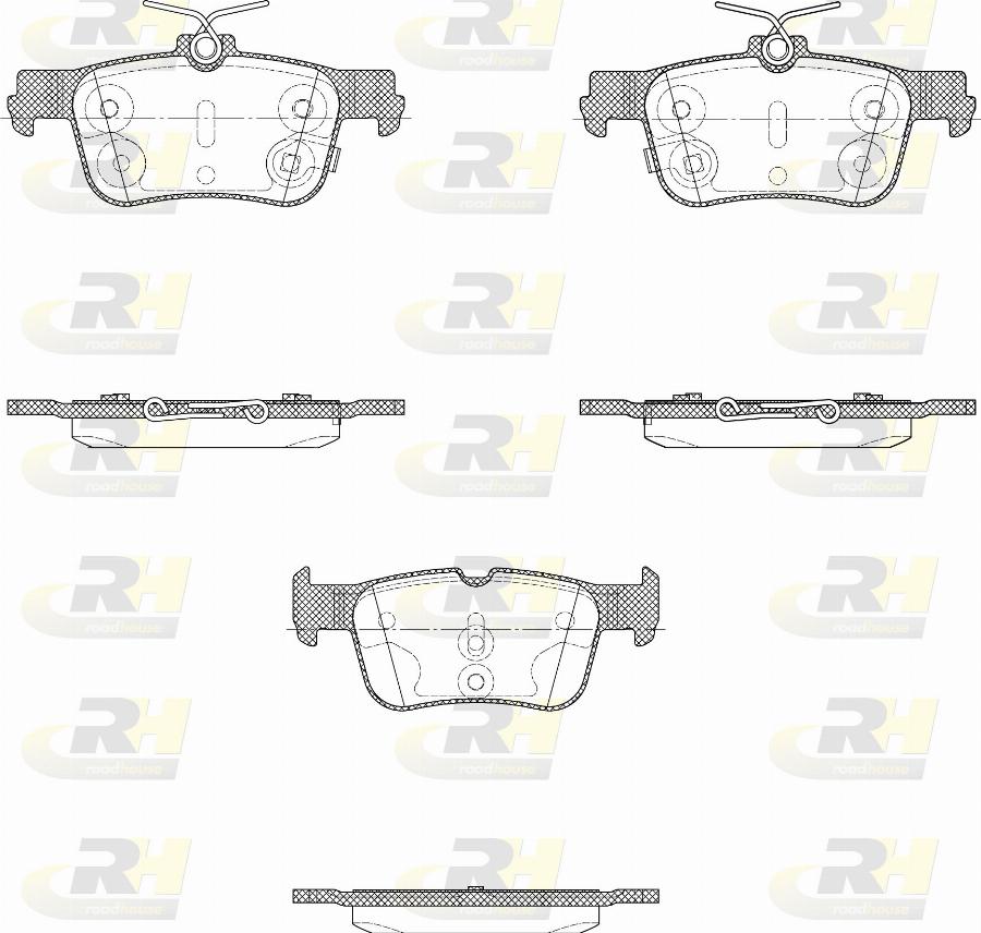 Roadhouse 21551.28 - Kit pastiglie freno, Freno a disco autozon.pro