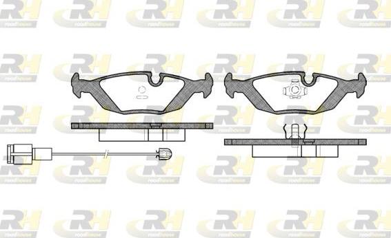 Roadhouse 2155.12 - Kit pastiglie freno, Freno a disco autozon.pro