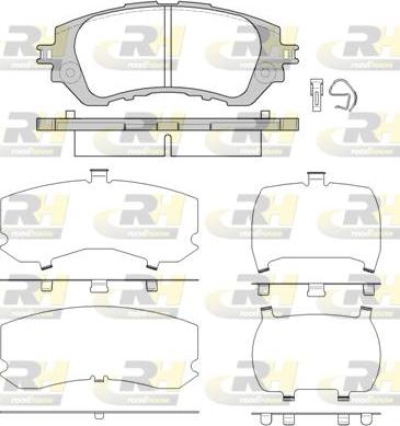 Roadhouse 21558.00 - Kit pastiglie freno, Freno a disco autozon.pro