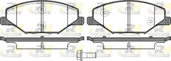 Roadhouse 21553.00 - Kit pastiglie freno, Freno a disco autozon.pro