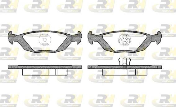 Roadhouse 2155.20 - Kit pastiglie freno, Freno a disco autozon.pro