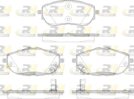 Roadhouse 21561.02 - Kit pastiglie freno, Freno a disco autozon.pro