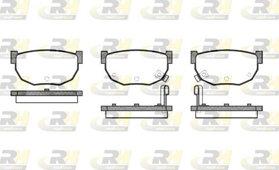 Roadhouse 2151.02 - Kit pastiglie freno, Freno a disco autozon.pro