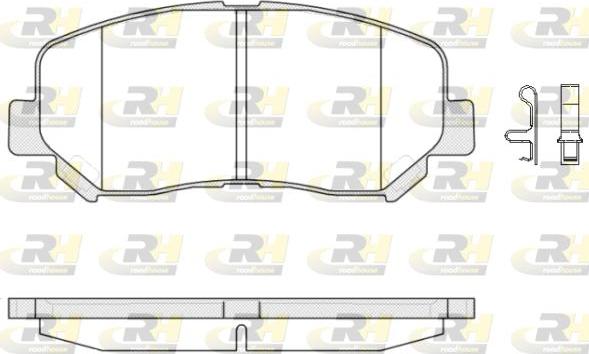 Roadhouse 21513.02 - Kit pastiglie freno, Freno a disco autozon.pro