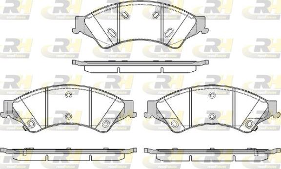 Roadhouse 21524.02 - Kit pastiglie freno, Freno a disco autozon.pro