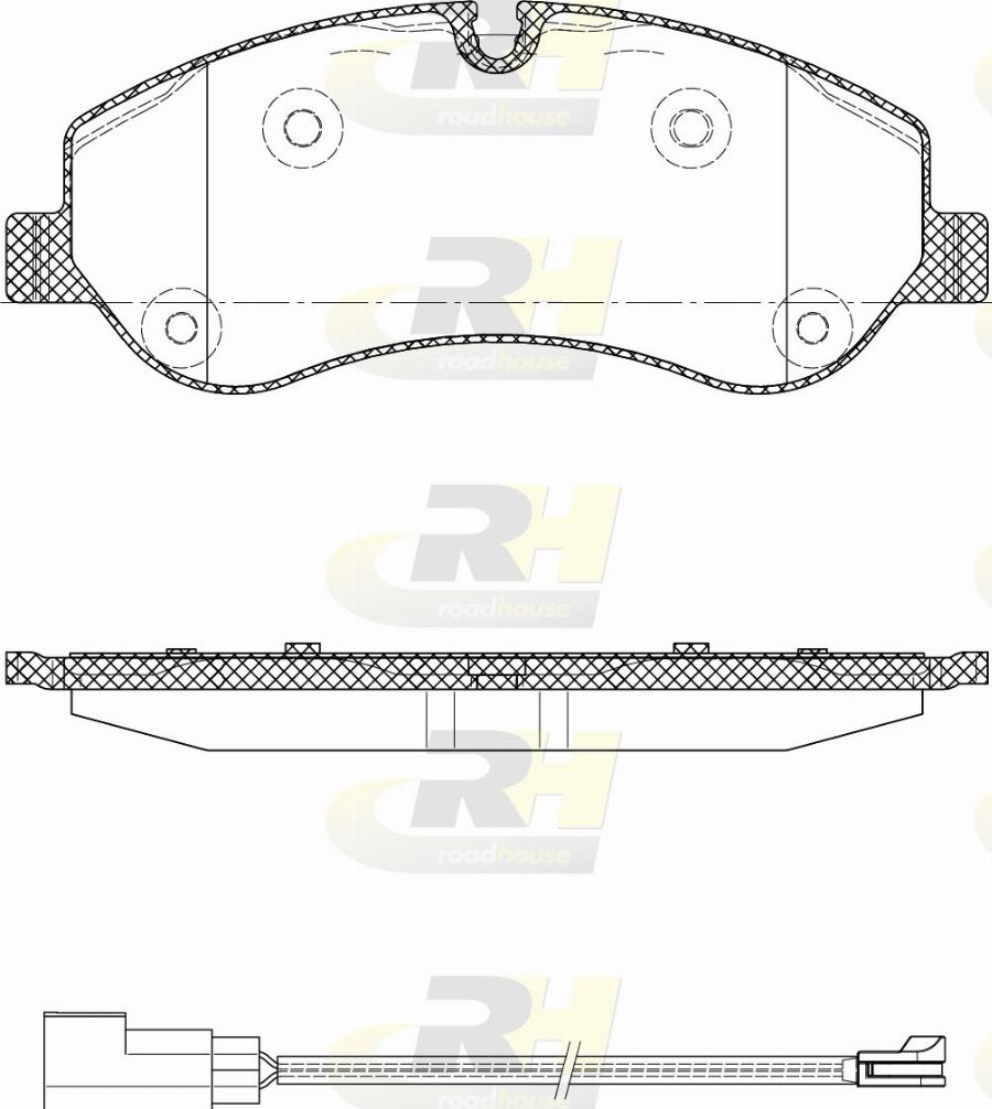 Roadhouse 21520.01 - Kit pastiglie freno, Freno a disco autozon.pro