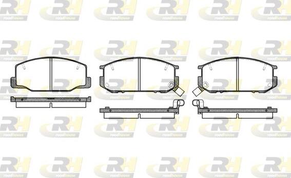 Roadhouse 2152.12 - Kit pastiglie freno, Freno a disco autozon.pro