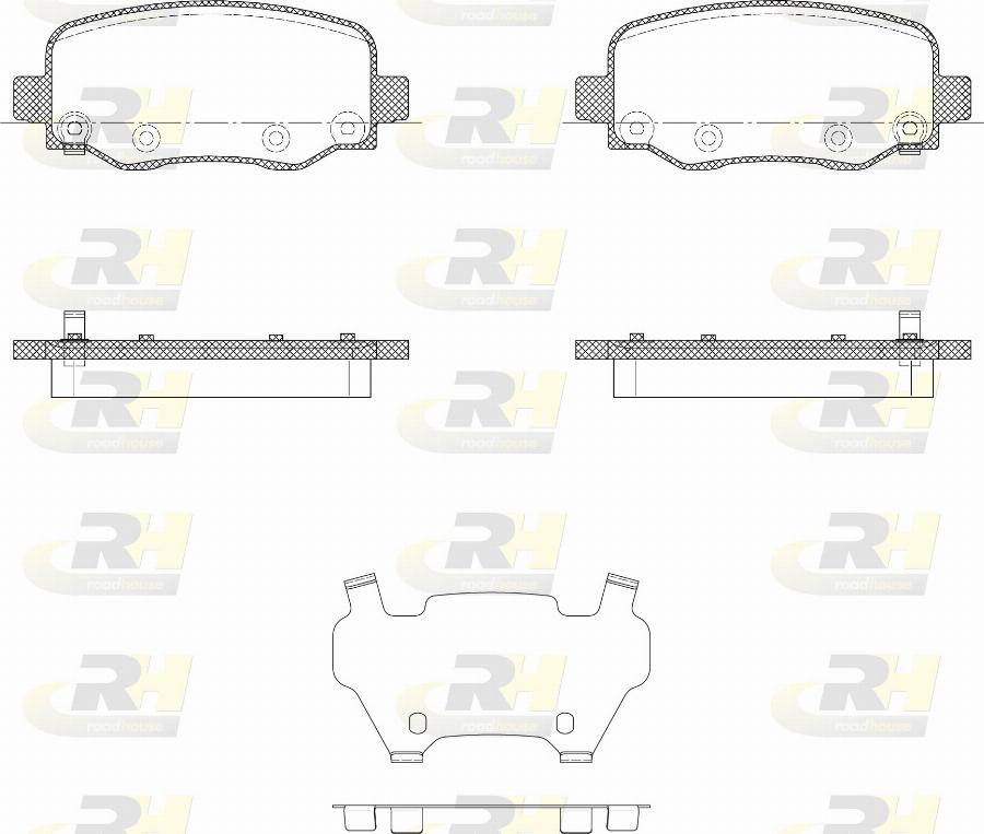 Roadhouse 21578.05 - Kit pastiglie freno, Freno a disco autozon.pro