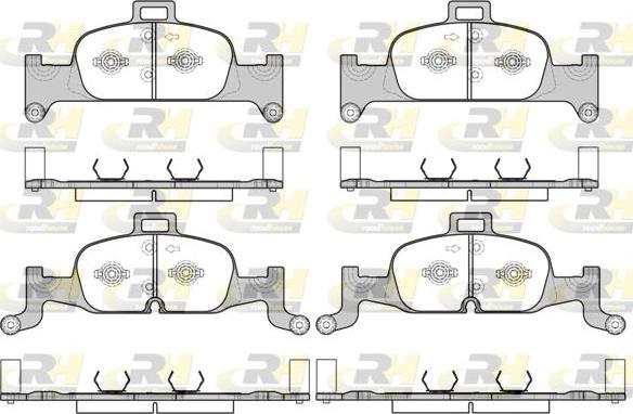 Roadhouse 21691.00 - Kit pastiglie freno, Freno a disco autozon.pro