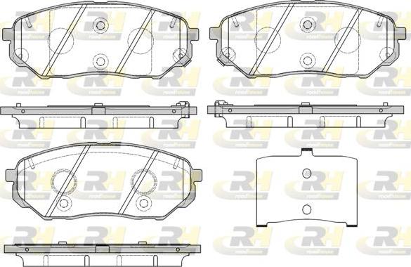 Roadhouse 21661.02 - Kit pastiglie freno, Freno a disco autozon.pro