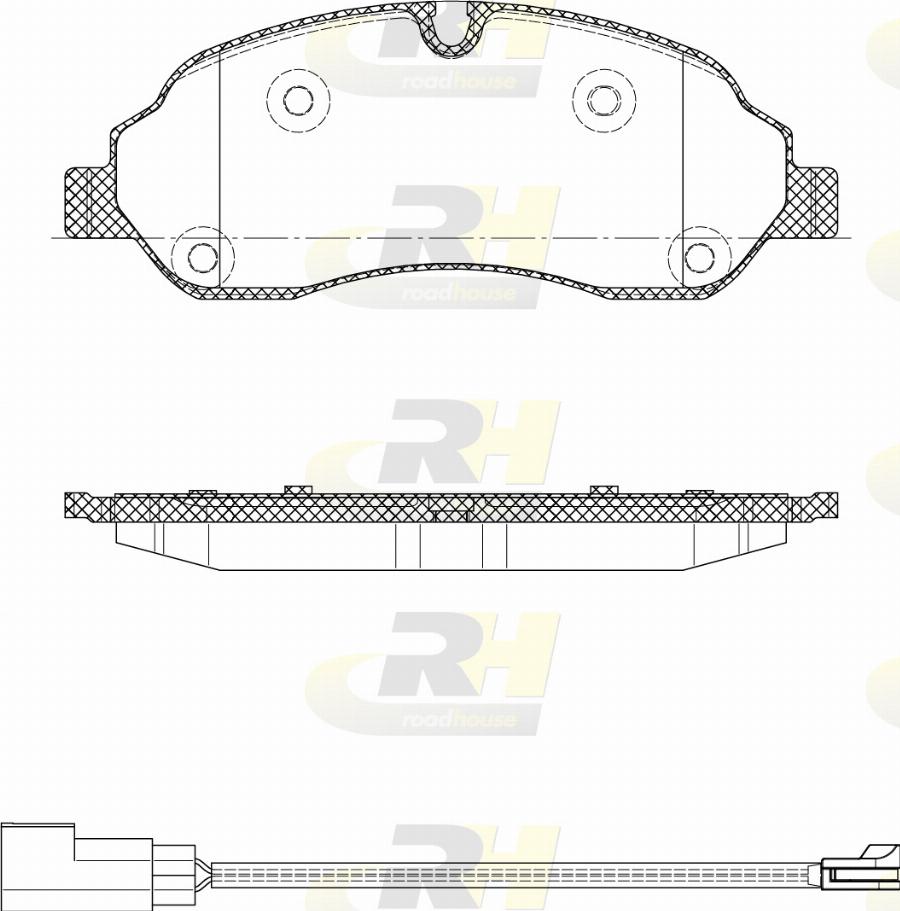 Roadhouse 21602.12 - Kit pastiglie freno, Freno a disco autozon.pro