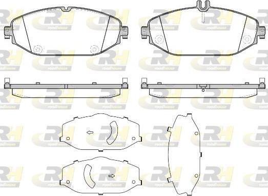 Roadhouse 21618.00 - Kit pastiglie freno, Freno a disco autozon.pro