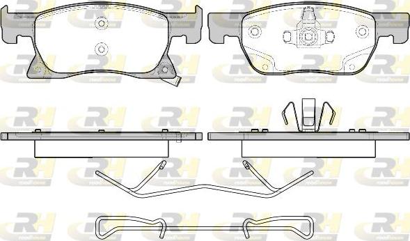 Roadhouse 21681.02 - Kit pastiglie freno, Freno a disco autozon.pro