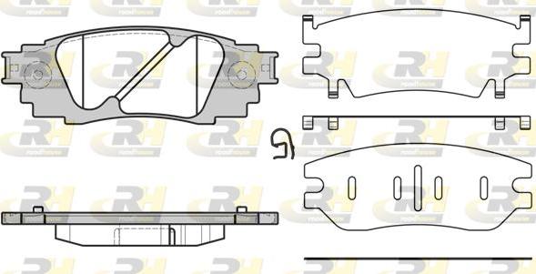 Roadhouse 21636.10 - Kit pastiglie freno, Freno a disco autozon.pro