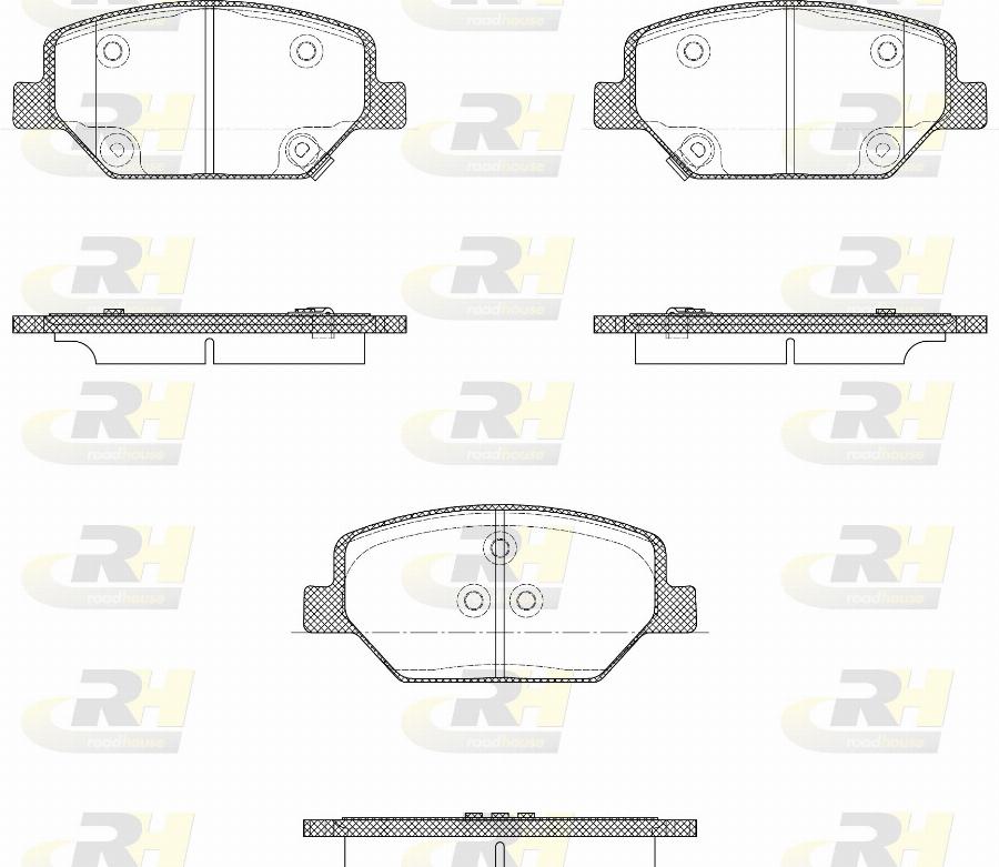 Roadhouse 21631.02 - Kit pastiglie freno, Freno a disco autozon.pro