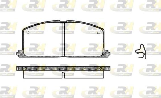 Roadhouse 2167.04 - Kit pastiglie freno, Freno a disco autozon.pro