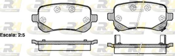 Roadhouse 21095.02 - Kit pastiglie freno, Freno a disco autozon.pro