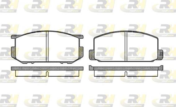 Roadhouse 2109.00 - Kit pastiglie freno, Freno a disco autozon.pro