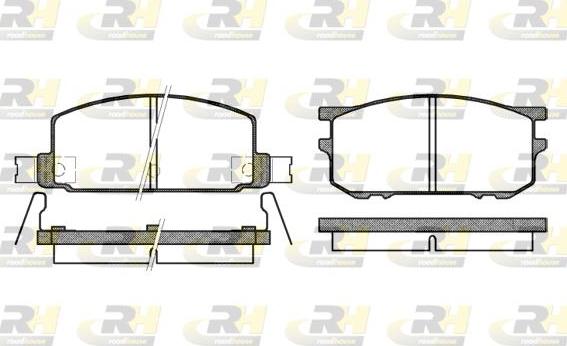 Roadhouse 2109.12 - Kit pastiglie freno, Freno a disco autozon.pro