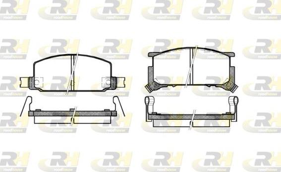 Roadhouse 2109.34 - Kit pastiglie freno, Freno a disco autozon.pro