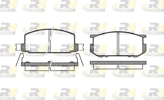 Roadhouse 2109.22 - Kit pastiglie freno, Freno a disco autozon.pro