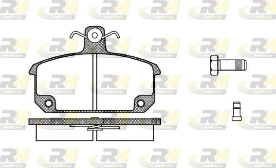 Roadhouse 2104.02 - Kit pastiglie freno, Freno a disco autozon.pro