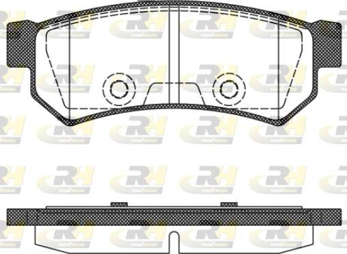 Roadhouse 21048.10 - Kit pastiglie freno, Freno a disco autozon.pro