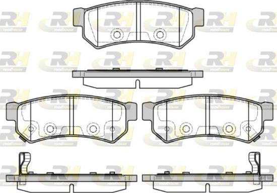 Roadhouse 21048.12 - Kit pastiglie freno, Freno a disco autozon.pro