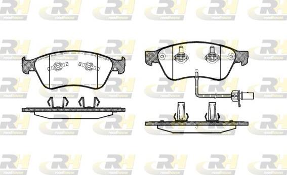 Roadhouse 21056.02 - Kit pastiglie freno, Freno a disco autozon.pro